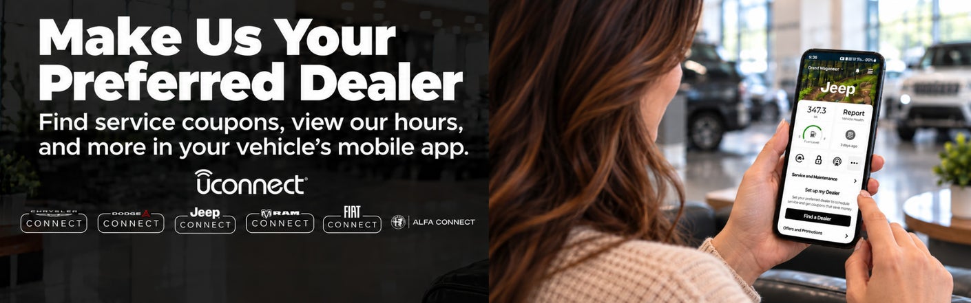 uconnect® make us your preferred dealer | Dansville Chrysler Dodge Jeep Ram in Dansville NY