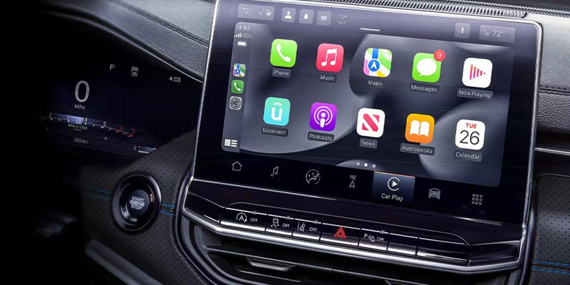 Infotainment screen inside 2026 Jeep Compass