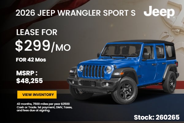 2026 Jeep Wrangler Sport S