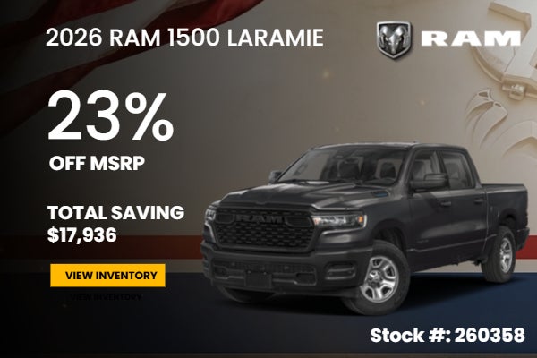 2026 Ram 1500 on offer