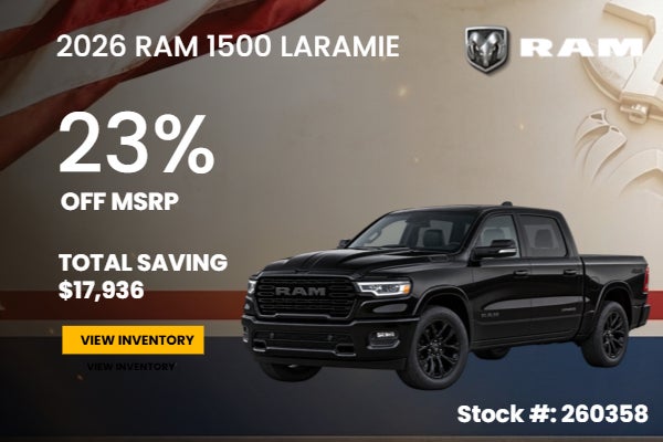 2026 Ram 1500 on offer