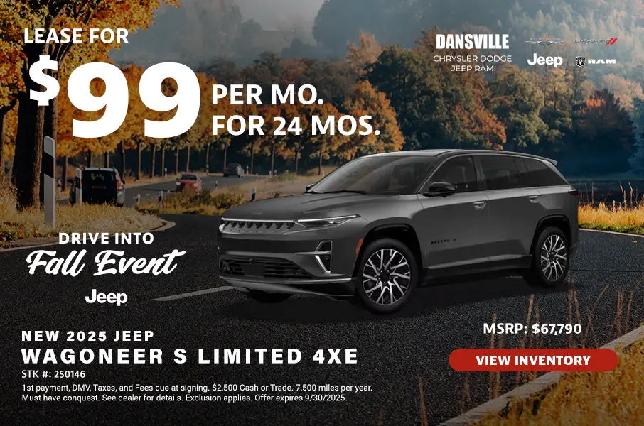 Drive into Fall Event Banner Jeep