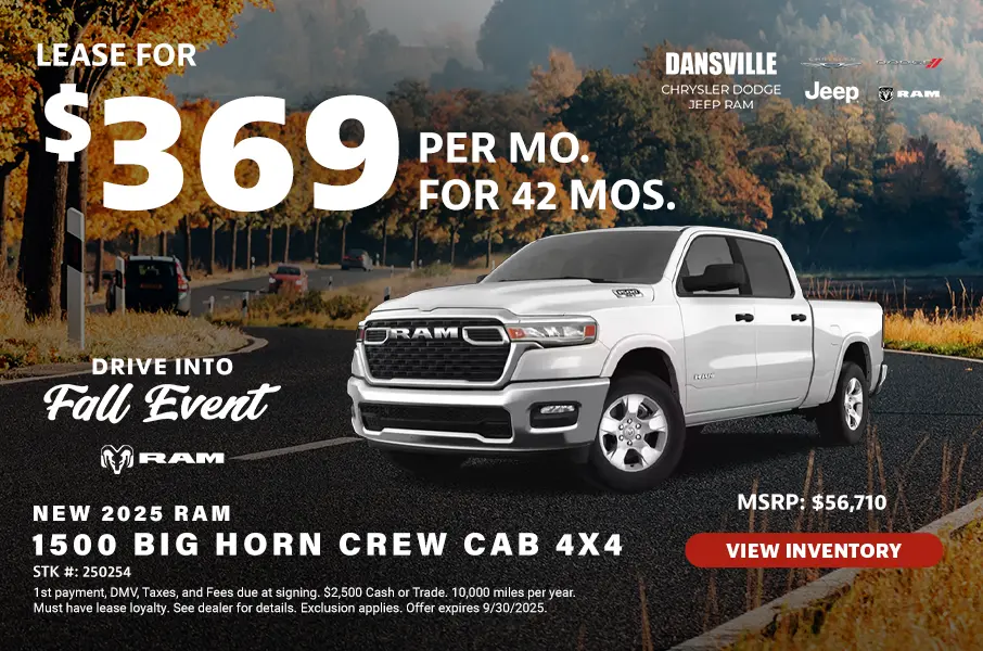 Drive into Fall Event Banner RAM