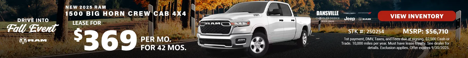 NEW 2025 RAM 1500 BIG HORN CREW CAB 4X4