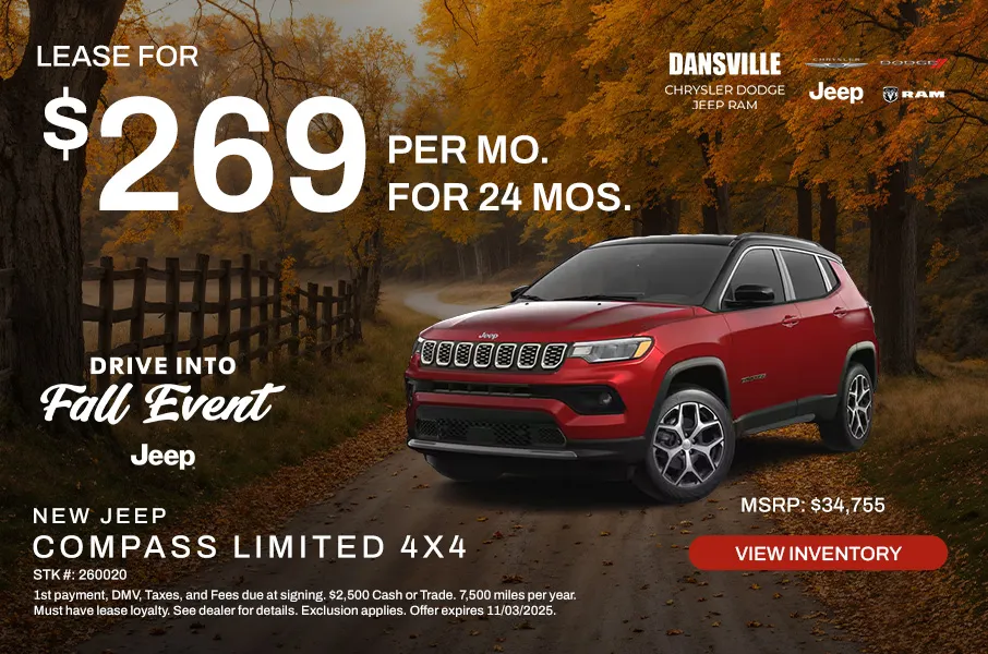 Drive into Fall Event Banner Jeep