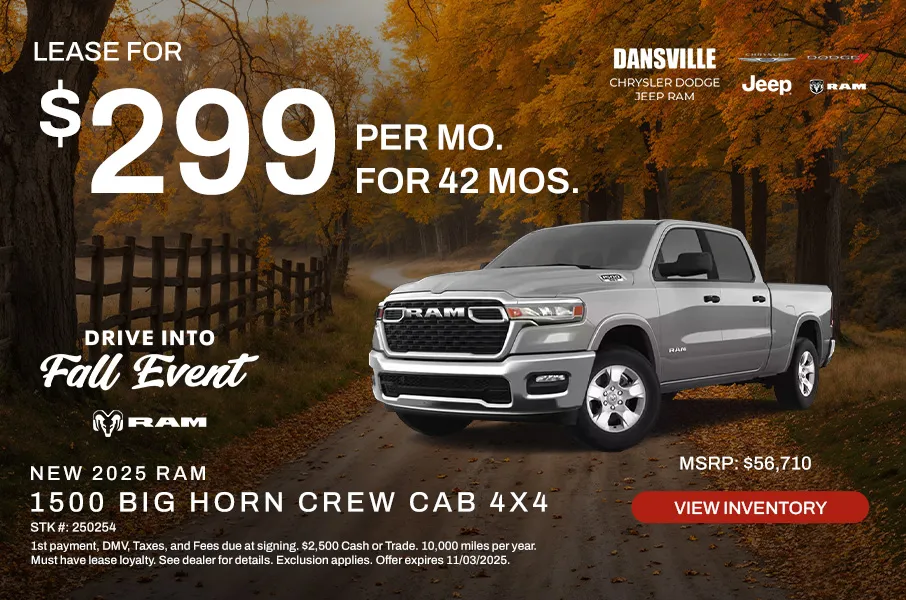 Drive into Fall Event Banner Ram