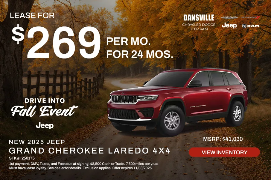 Drive into Fall Event Banner Jeep