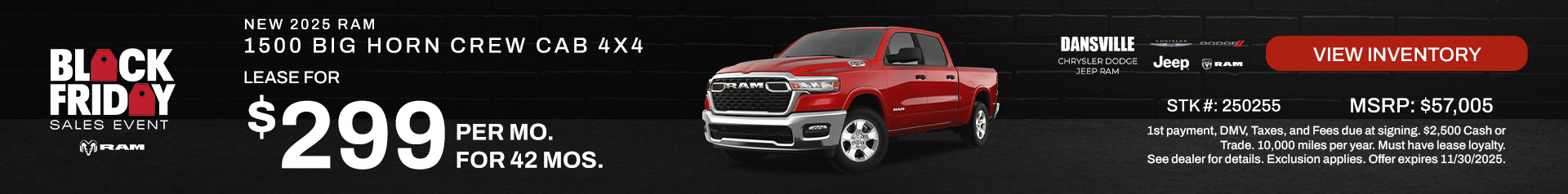 NEW 2025 RAM 1500 BIG HORN CREW CAB