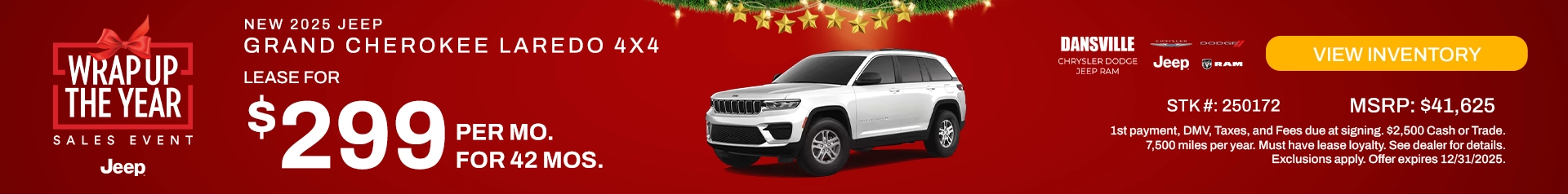 NEW 2025 JEEP GRAND CHEROKEE LAREDO 4X4